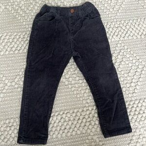 Zara toddler boys Charcoal gray corduroy jeans size 2/3